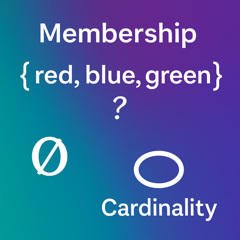 Membership, Empty Set, and Cardinality | Interactive Teaching Resource for Teachers