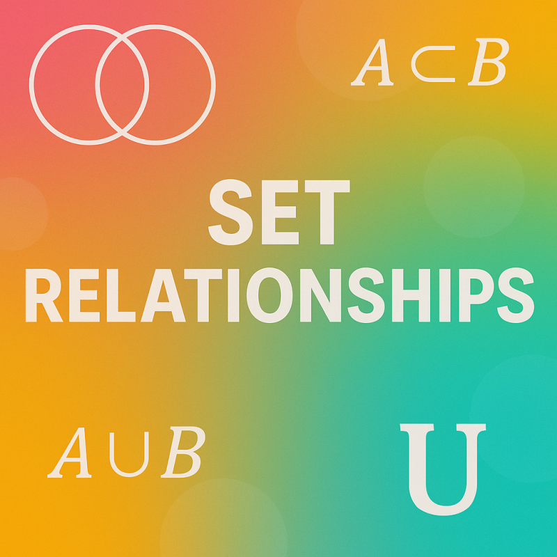 Set Relationships | Interactive Teaching Resource for Teachers