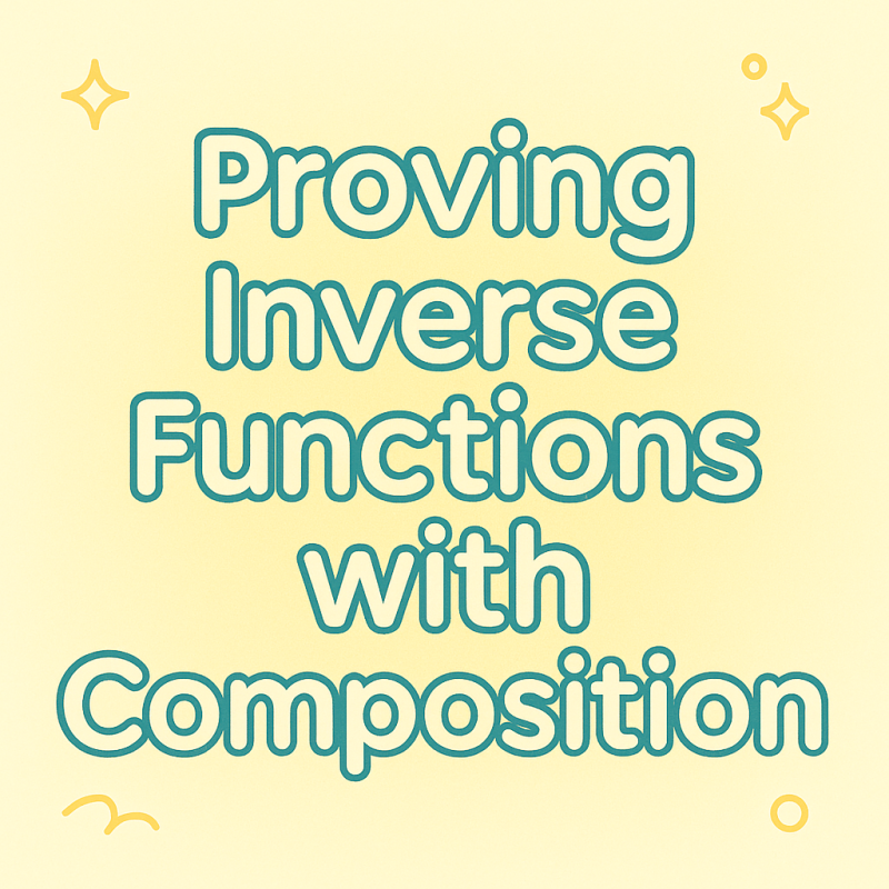 Proving Inverse Functions with Composition | Interactive Teaching Resource for Teachers